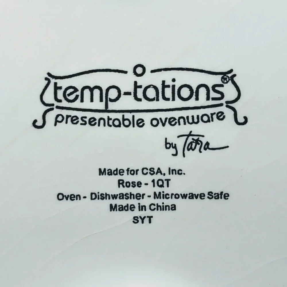 Temptations Ovenware Rose 4-Pc. Ceramic Loaf Pan Set